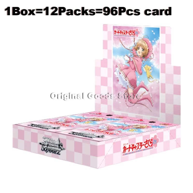 Original ws card captor sakura karte weiß schwarz japanischer anime 25-jähriges jubiläum ccs ergänzung box sammel karte kinder geschenk