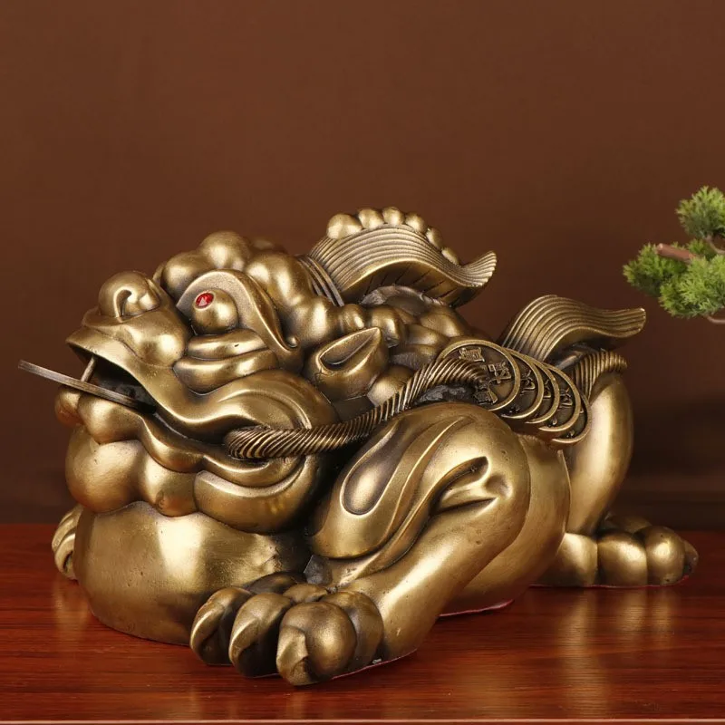 Overlord , Three-Legged , Golden Ornament, Bronze Unicorn Toad