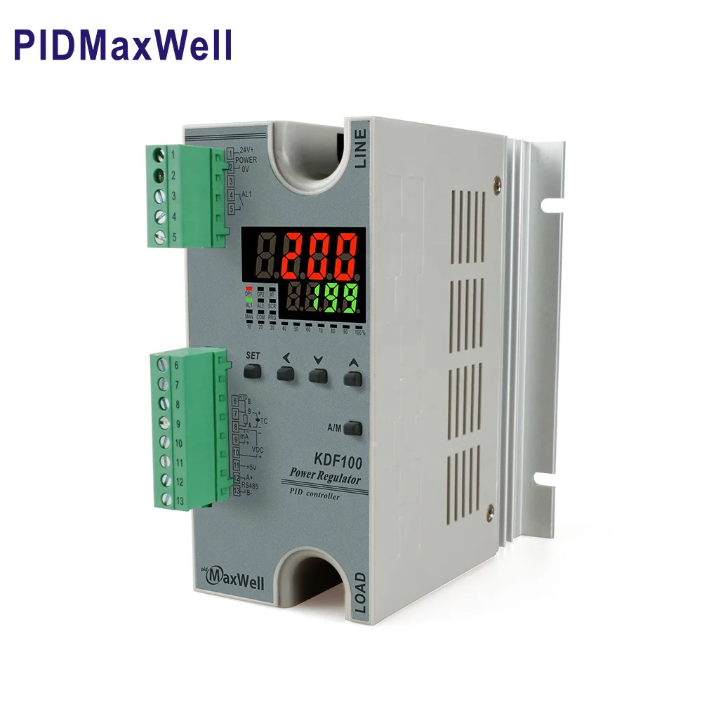 48A  RS485 power regulator and pid controller with scr voltage regulator in one with soft start