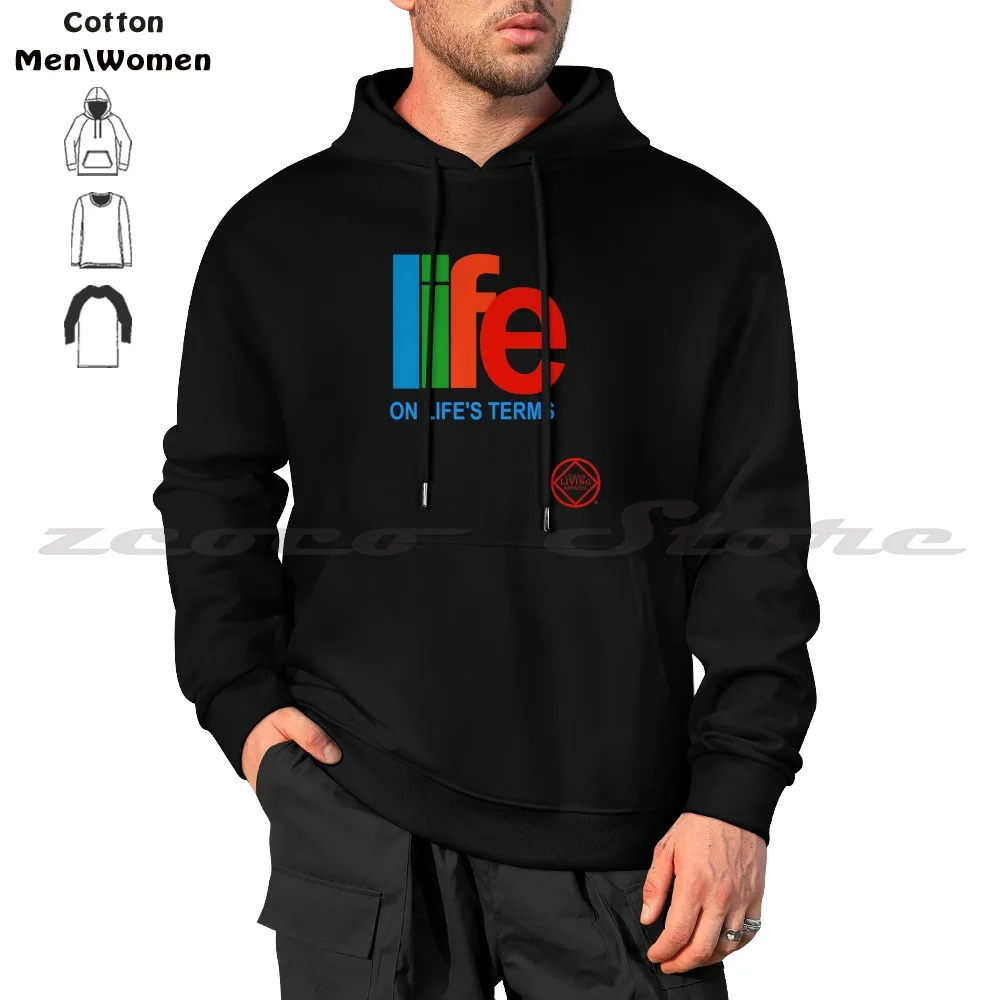 Life On Life'S Terms Narcotics Anonymous Shirts Na Aa Men Women Fashion Cotton Sweatshirt Hoodie Black For Men Black For