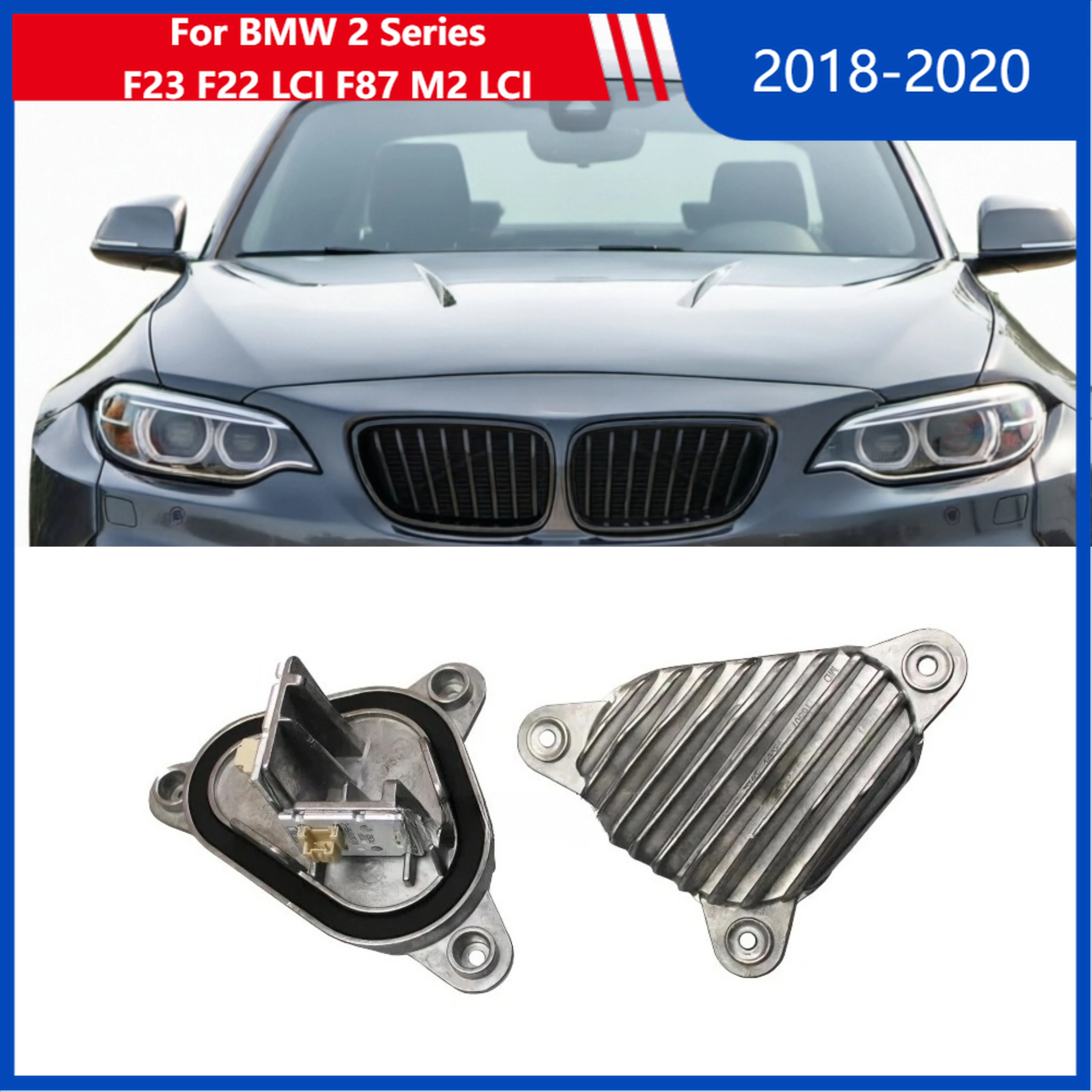 

DRL White Lemon Yellow For BMW 2 Series F23 F22 LCI F87 M2 LCI 2018-2020 OEM 63117494851 63117494852 Angel Eyes module