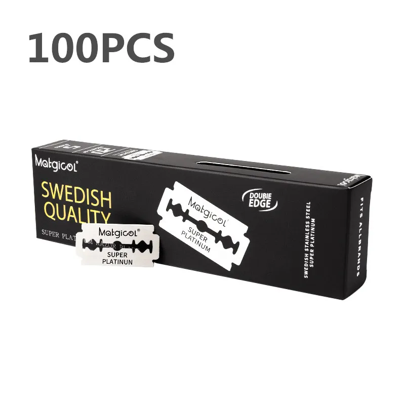 الجملة 30/50/100 قطعة مزدوجة حافة الحلاقة الحلاقة الرجال شفرات شفرات حلاقة سلامة شفرات الحلاقة المهنية الحلاق شفرة حلاقة