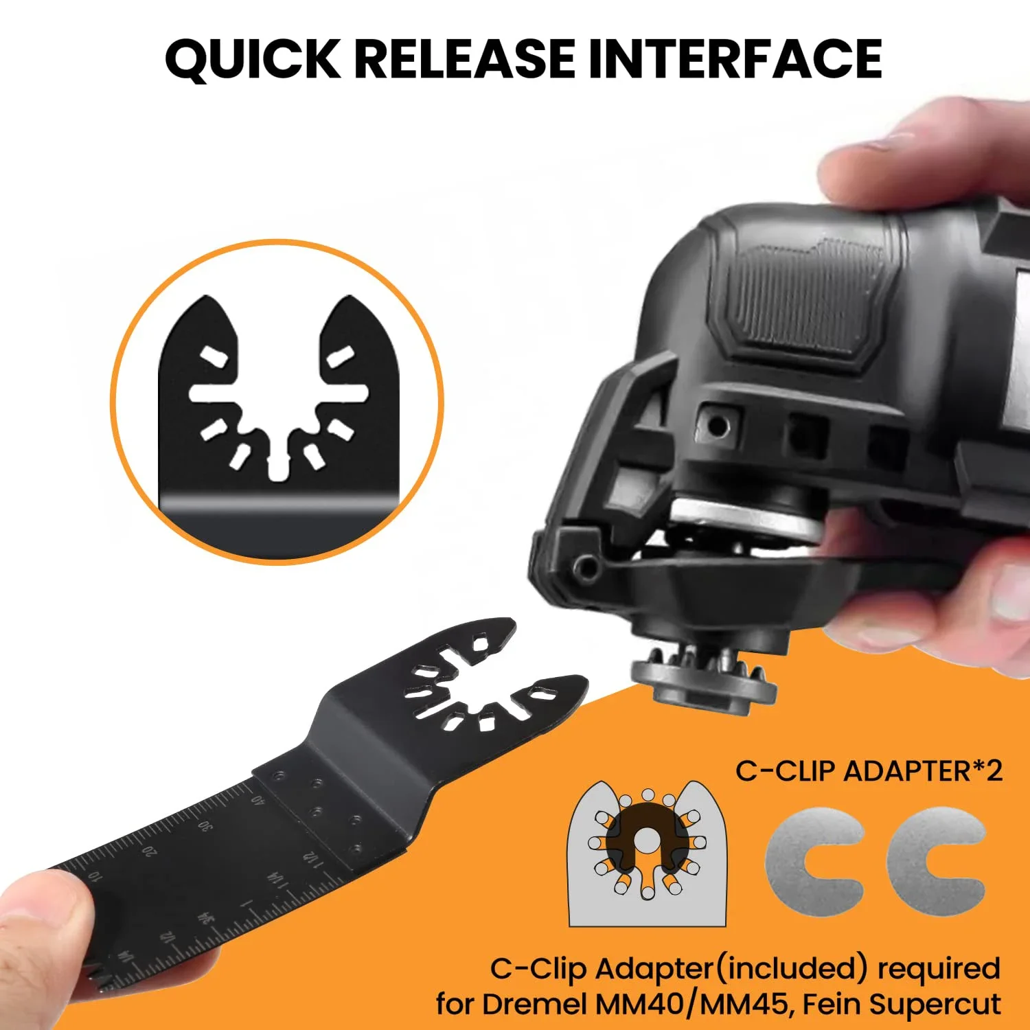 10 قطعة شفرات متعددة الأدوات الثقيلة الإفراج السريع العالمي صالح ل 99% أدوات تتأرجح الخشب المعادن البلاستيك شفرات منشار قطع