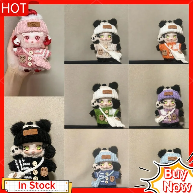 

Skullpanda Doll Clothes Handmade Knitted Doll Outfits Theatre Light Weaving Garden Winter Sweater Costume Change Accessories