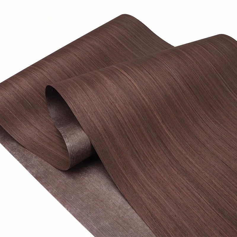 Foglio di impiallacciatura di legno Impiallacciatura di legno di quercia nera Impiallacciatura di guardaroba Impiallacciature per mobili Decorazione per porte in legno dimensioni: 58x250 cm T0,2 mm