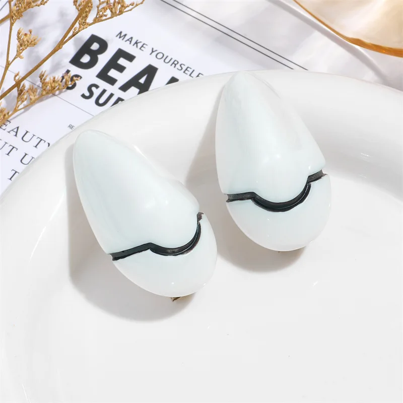 1 paio Asuka Langley Soryu Fermagli per capelli rossi Ayanami Rei Copricapi Anime giapponese EVA Cosplay Forcine in resina Copricapi Puntelli Regalo