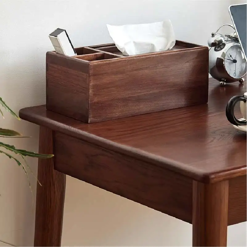 Handmade Black Walnut Pull-out Tissue Box Chinese-style Living Room and Restaurant Tissue Box Creative Simple Classy Whole Wood Tissue Box Gift