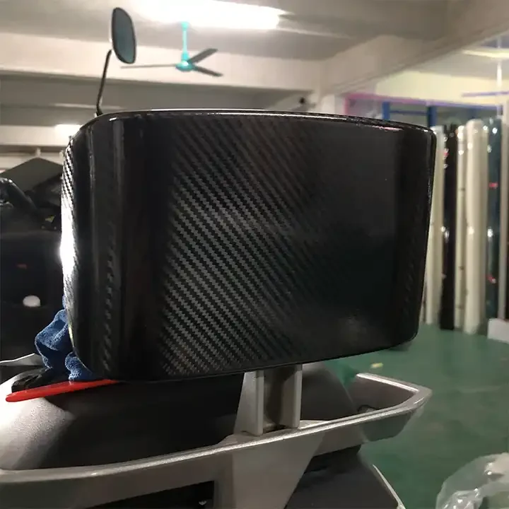 Automotive koolstofvezelfilm zwart interieur middenconsole sticker carrosserie dak matte motorfiets kleurverandering film