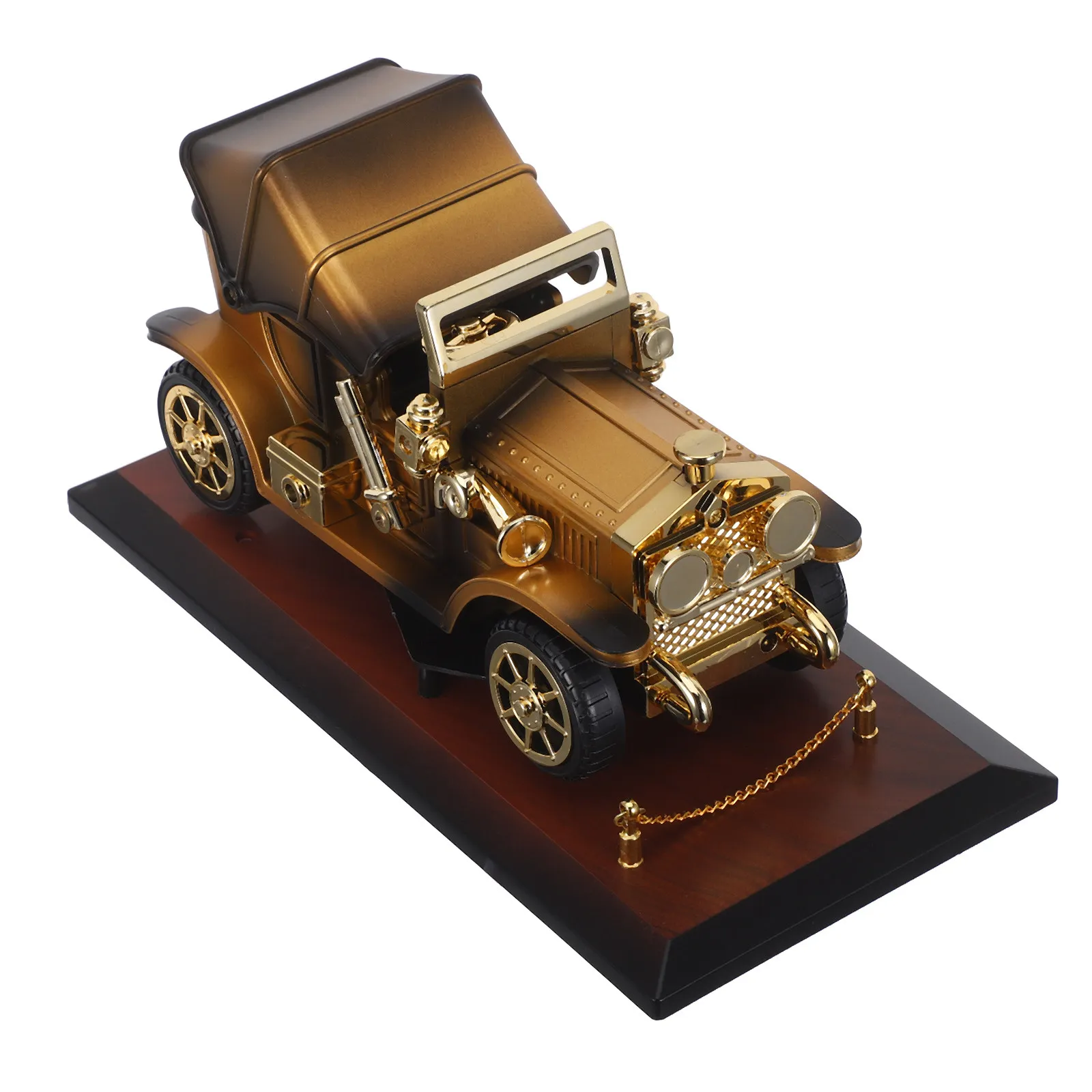 1Set Retro Car Musical Box Vintage Inspired Music Box with Smooth Finish Nostalgic Tune Decorative Piece for Car Lovers