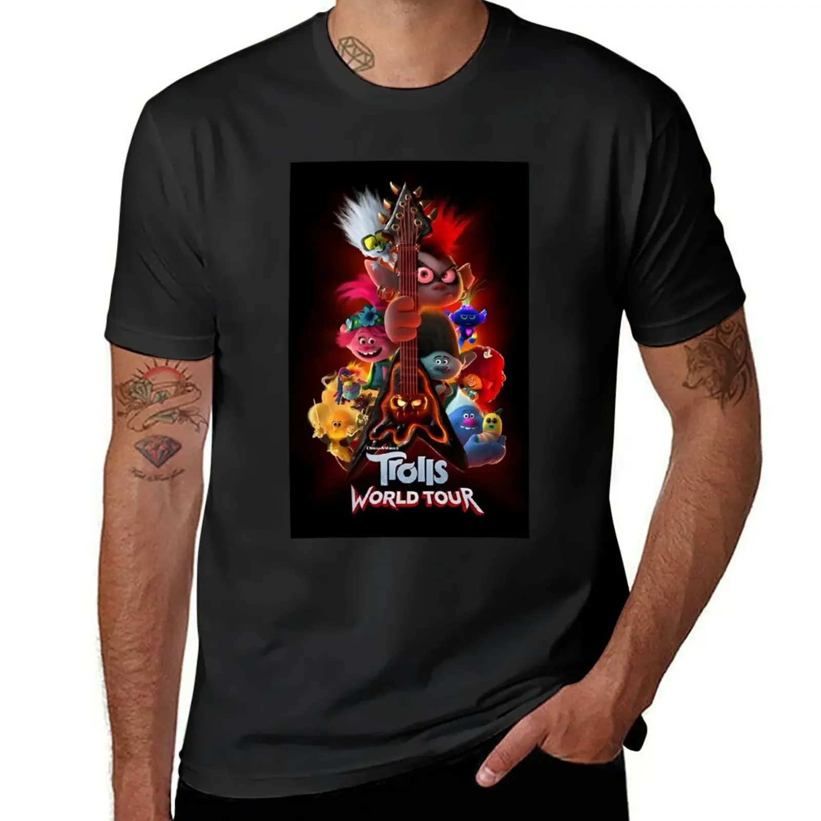 

Trolls world tour poster T-Shirt vintage anime shirt man clothes anime t shirts mens graphic t-shirts funny