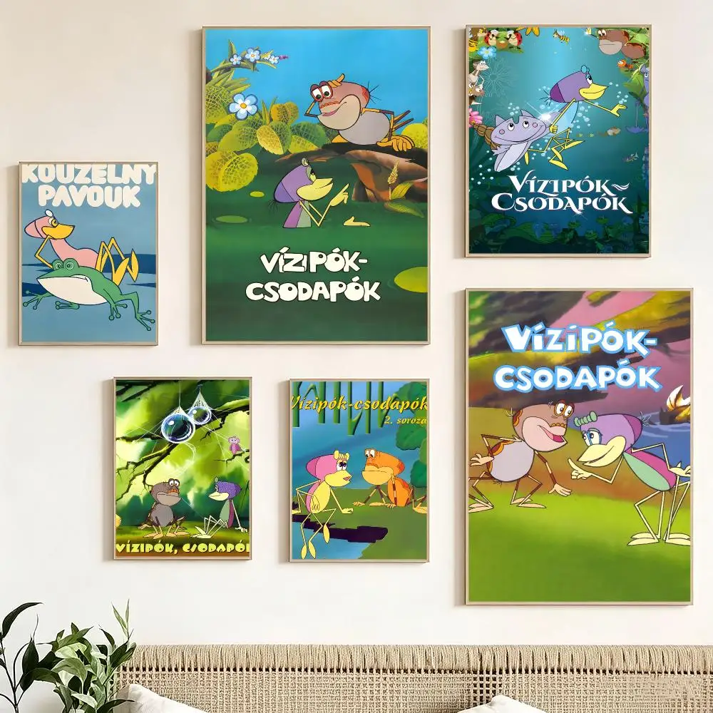 Kids Cartoon W-Water Spider Wonder Spider Poster impermeable para el hogar sala de estar dormitorio bar decoracion estetica