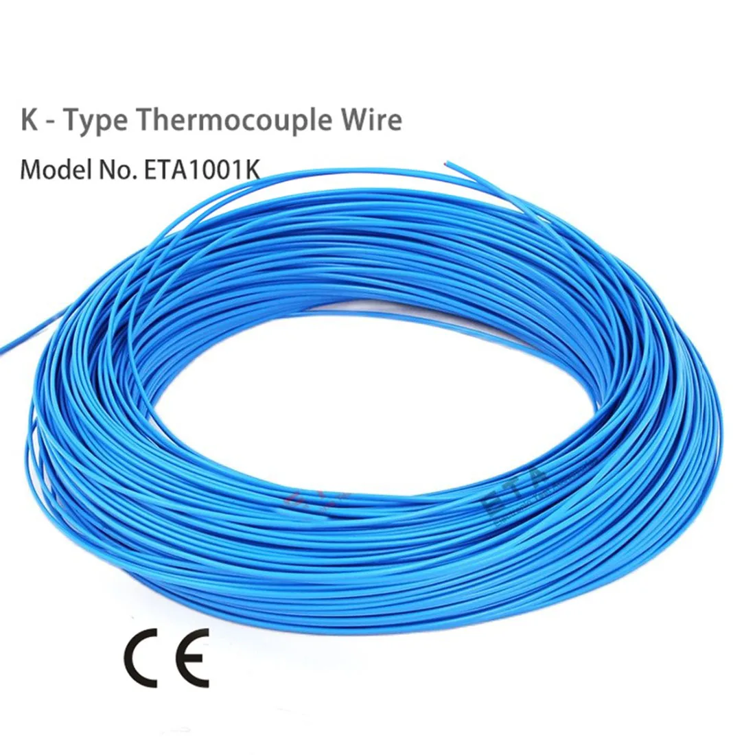 1pc Thermocouple Wire Industrial Temperature Testing Wire Cable Made From High Quality Matrial ETA1001K Blue/ETA1006T Brown
