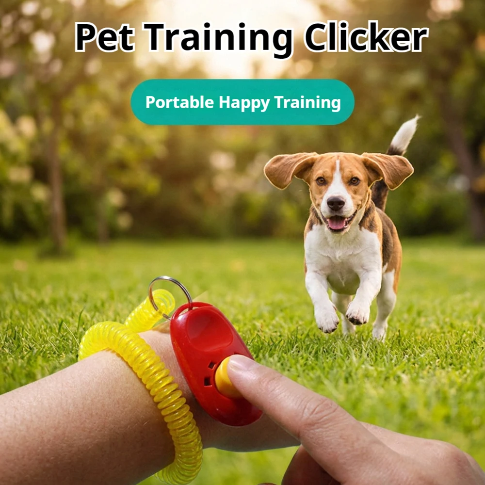 Dog Training Clicker Toy Correcting Dog Behavior Obedience Dog Interactive Training Anti-lost Clicker Pet Supplies