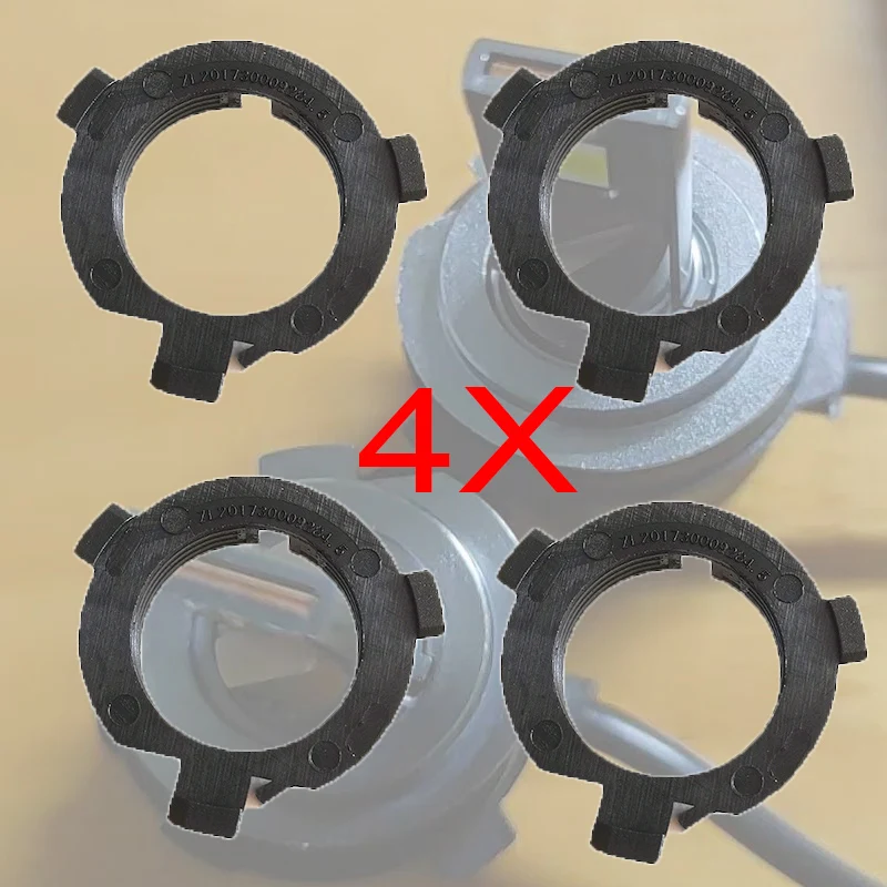 4X For Kia Sportage K3 K4  K5 Sorento Grand SantaFe Ge Rui H7 LED Headlight Car Bulb Holder Adapter Retainer Socket Base