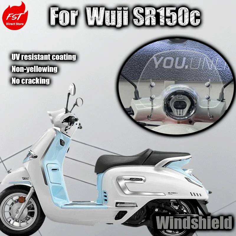 

For Wuji SR150c windshield Wuji Beethoven 150 windshield modification SR150C retro accessories