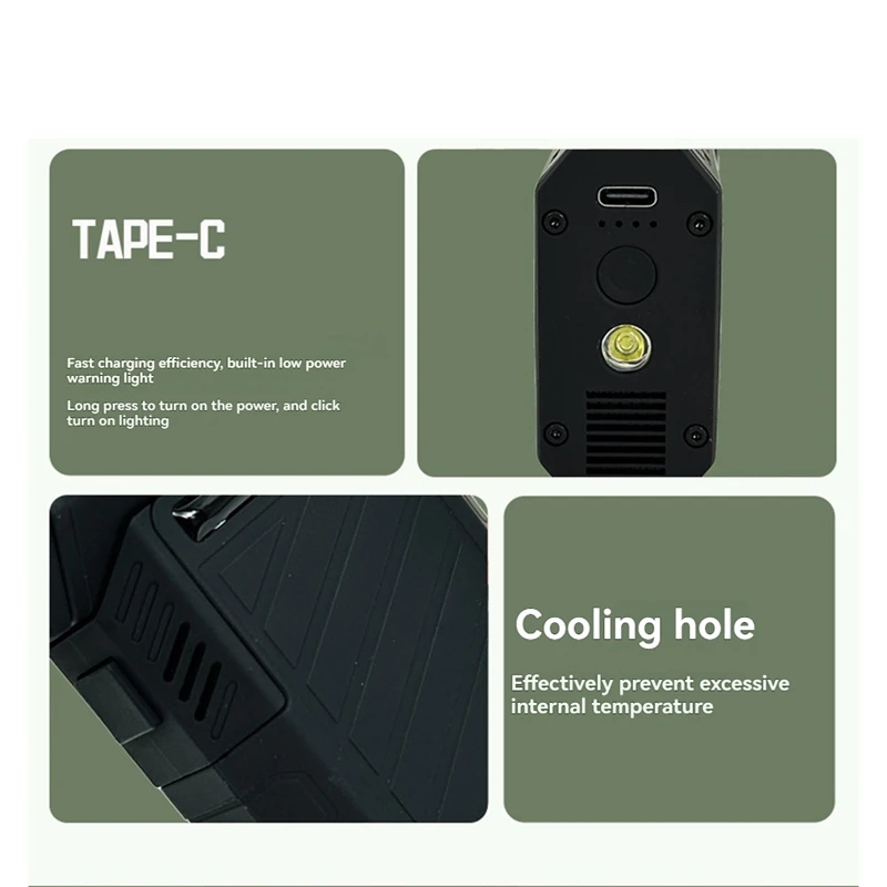 B58B-Mini Turbo Jet Fan 130000RPM Wind Speed Brushless Motor Handheld Duct Fan Turbo Jet Fan Blow Suck In One