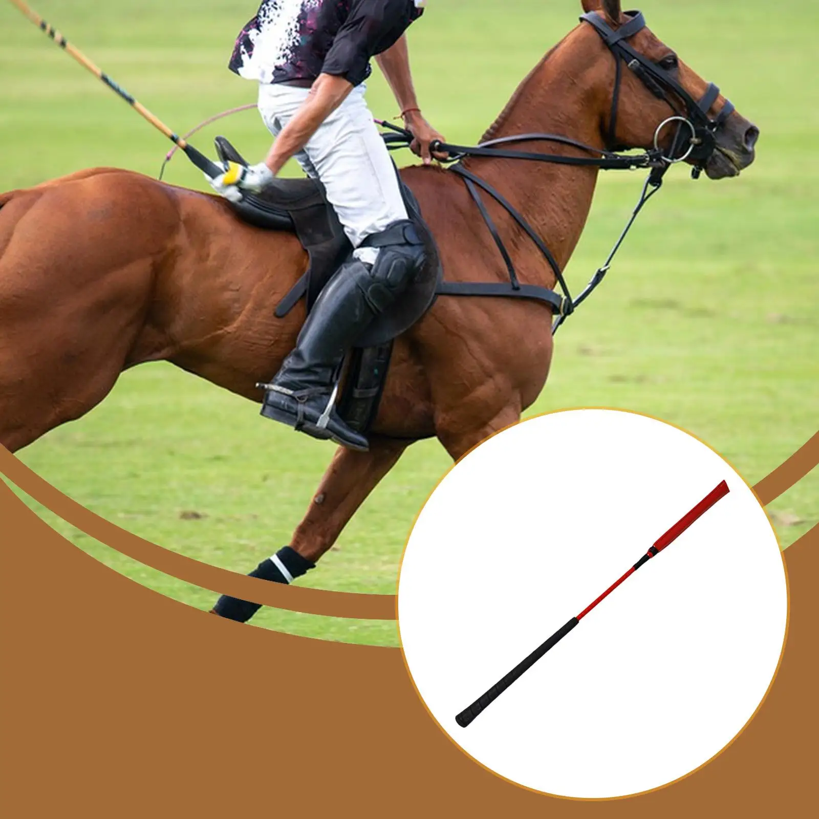 Versatile Horse Whip Microfiber PU Race Horse Riding Crop Equestrian Equipment for Rider and Livestock Care