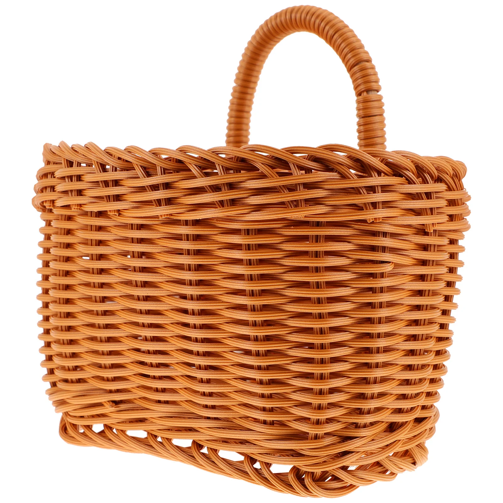 

Woven Basket Rustic Storage Decor PP Material Wall Hanging Kitchen Vegetable Ginger Garlic Produce Baskets Small Storage