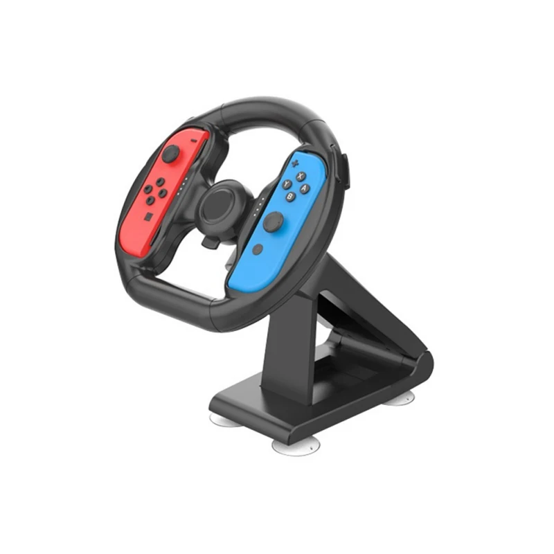 Gaming Steering Wheel for Nintendo Switch Racing Game NS Game Console Accessories Part Controller Attachment with 4 Suction Cup