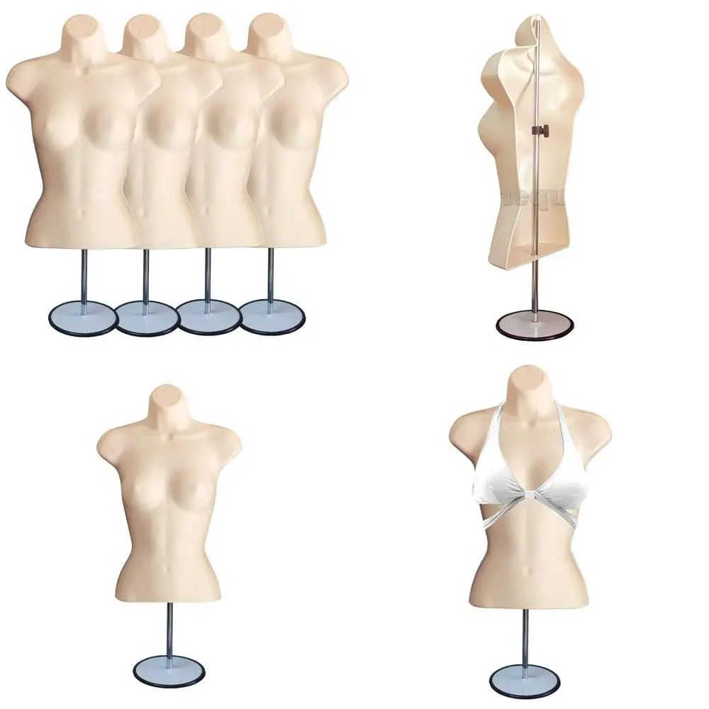 

Набор из 4 штабелируемых манекенов с полой спинкой для демонстрации одежды, размер S-M