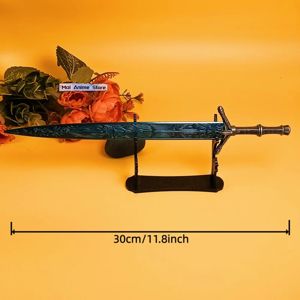 11,6-calowy miecz Elden Katana Ranni Ice Anime, miecz księżycowy, miecz ninja ze stali, metalowa szabla, prawdziwa japońska katana, niedożyłka, zabawka, prezent