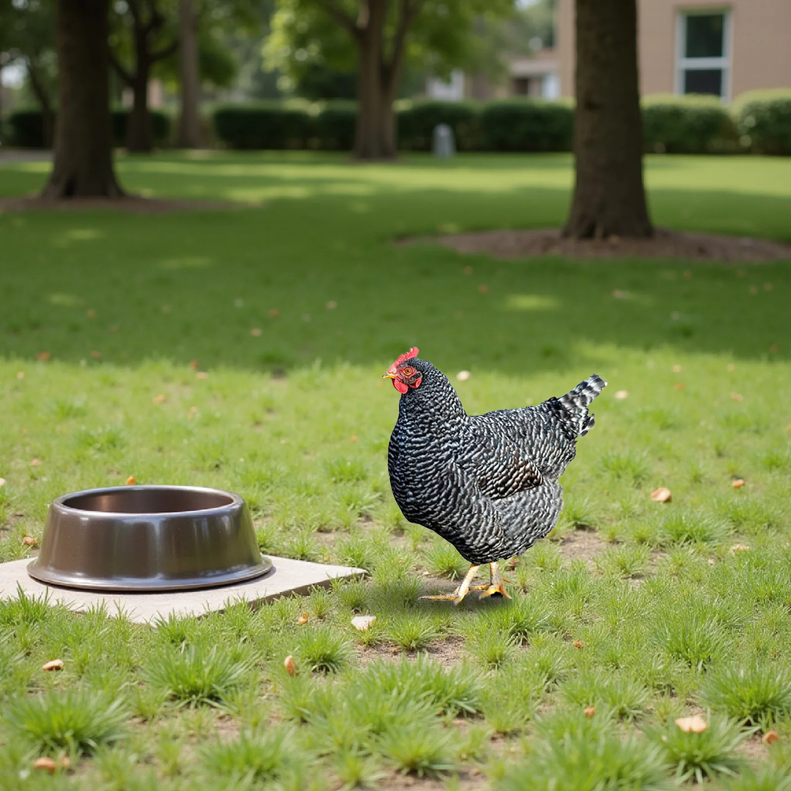 

3Pcs Garden Decoration Chicken Stake for Lawn Yard Ornament Outdoor Adornment Modern Farmhouse Rustic Style Decorative Insert