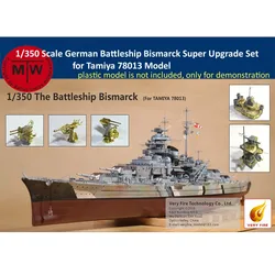 Very Fire VF350003 1/350 Scale German Battleship Bismarck Super Upgrade Set for Tamiya 78013 Model