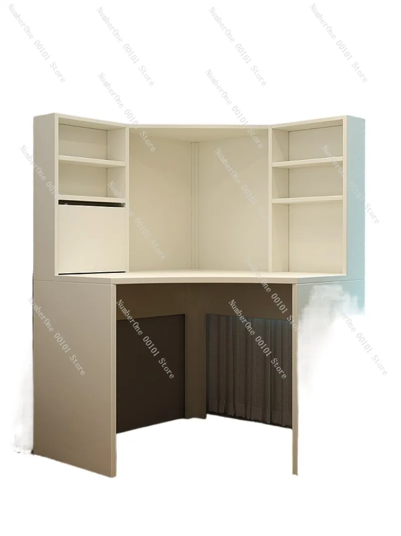Small-Sized Mick Desk, Corner Computer Desk, Triangular Writing Desk for Home and Study, Solid Wood Particle Desk for Students