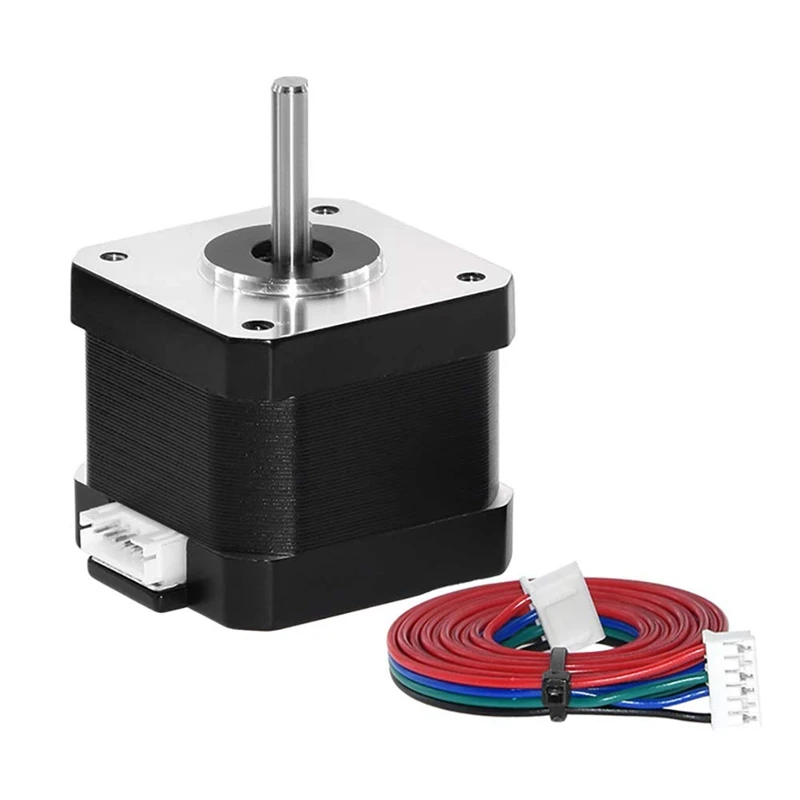 Nema 17 Stepper Motor, 1Pcs Bipolar 1.7A 40Ncm(56.2Oz.In) 40Mm Body 4-Lead With 40Mm Cable And Connector For 3D Printer/Cnc