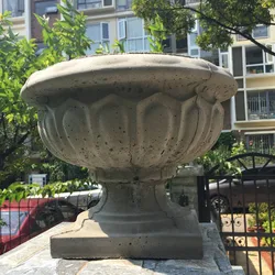 Round 37cm ABS Plastic Planter mould Concrete Flowerpot Mold for Outdoor Garden Decorative