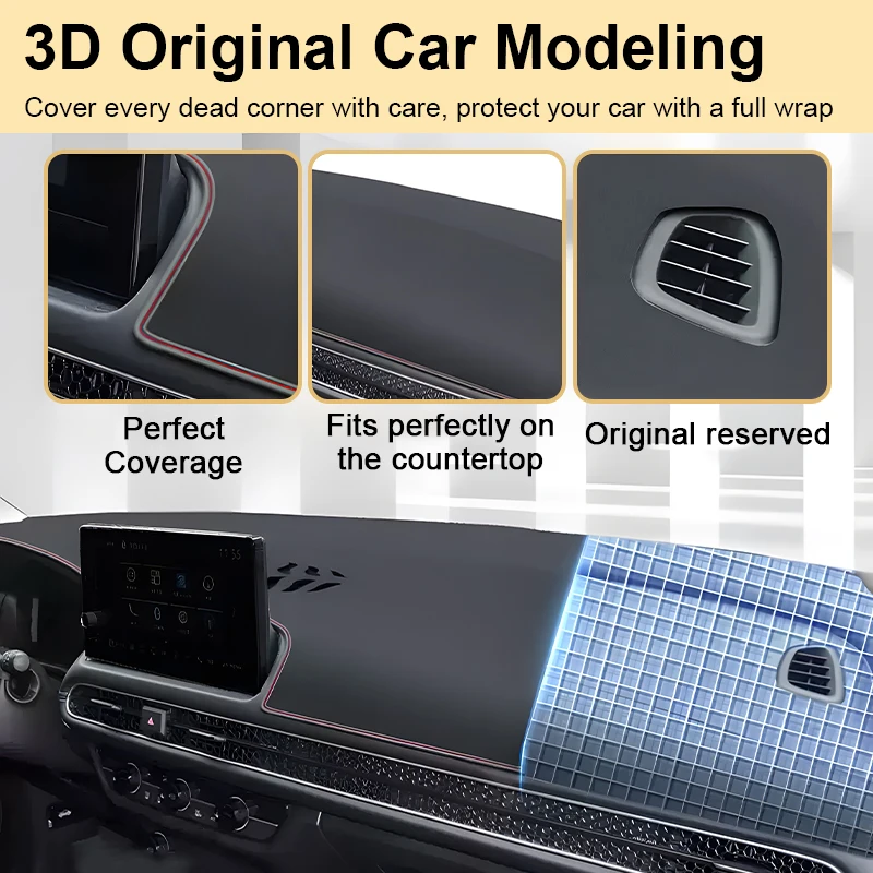 Car Dashboard Mat For Honda Fit Jazz GP GP GK 3 4 5 6 7 2015-2020 2018 2019 Rug Avoid Sun Shade Cover Carpet Version Accessories view 3