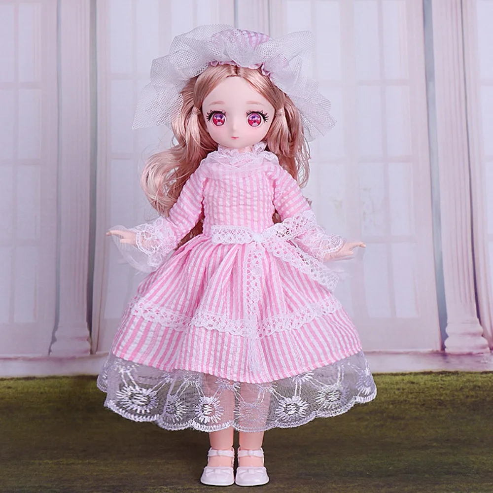 

Long Hair 30cm Bjd Doll with Clothes High Heel Ball Jointed Princess Dress Up BJD Dolls Elegant with Wig Make Up