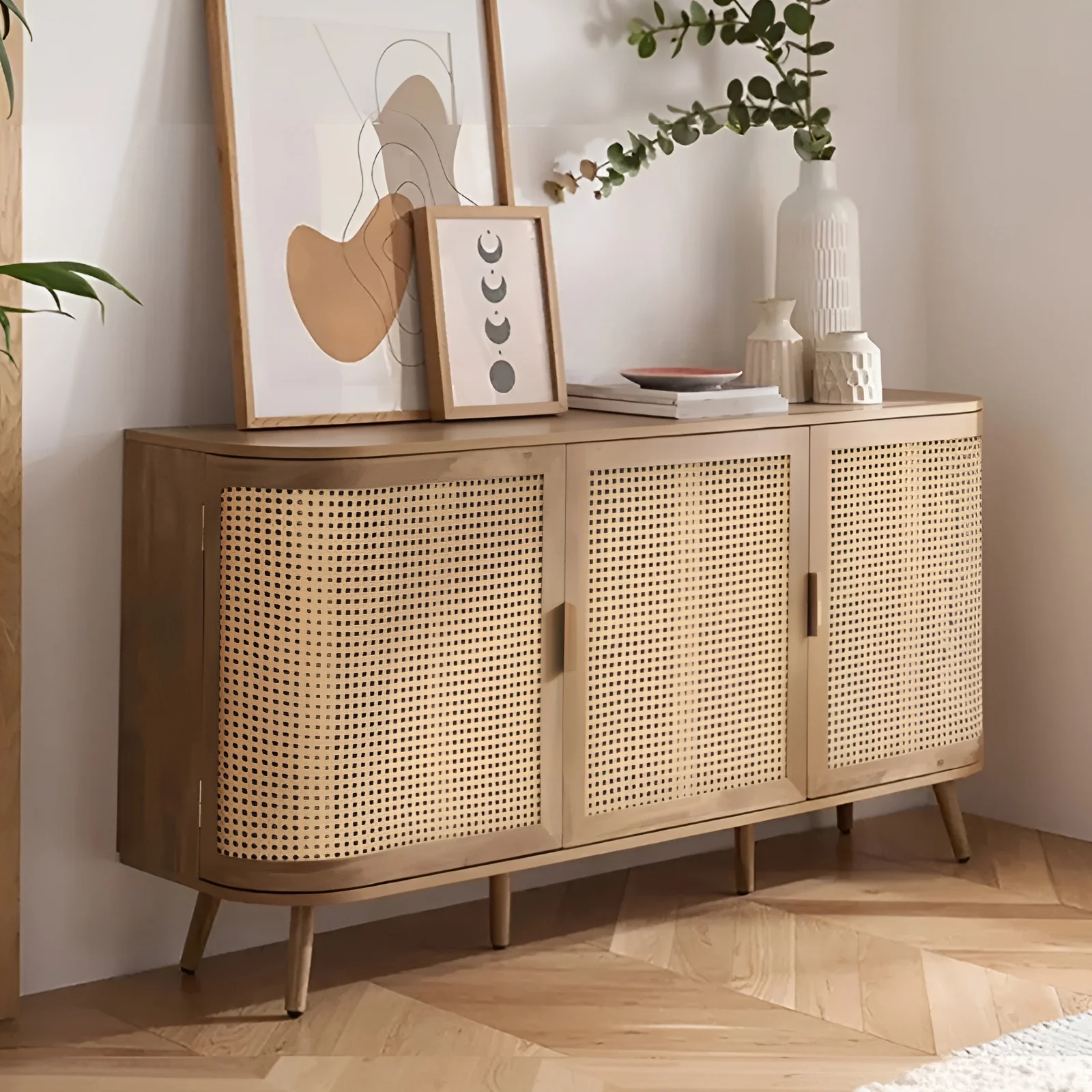 Wall mounted storage cabinet, living room, antique villa entrance decoration, foyer cabinet