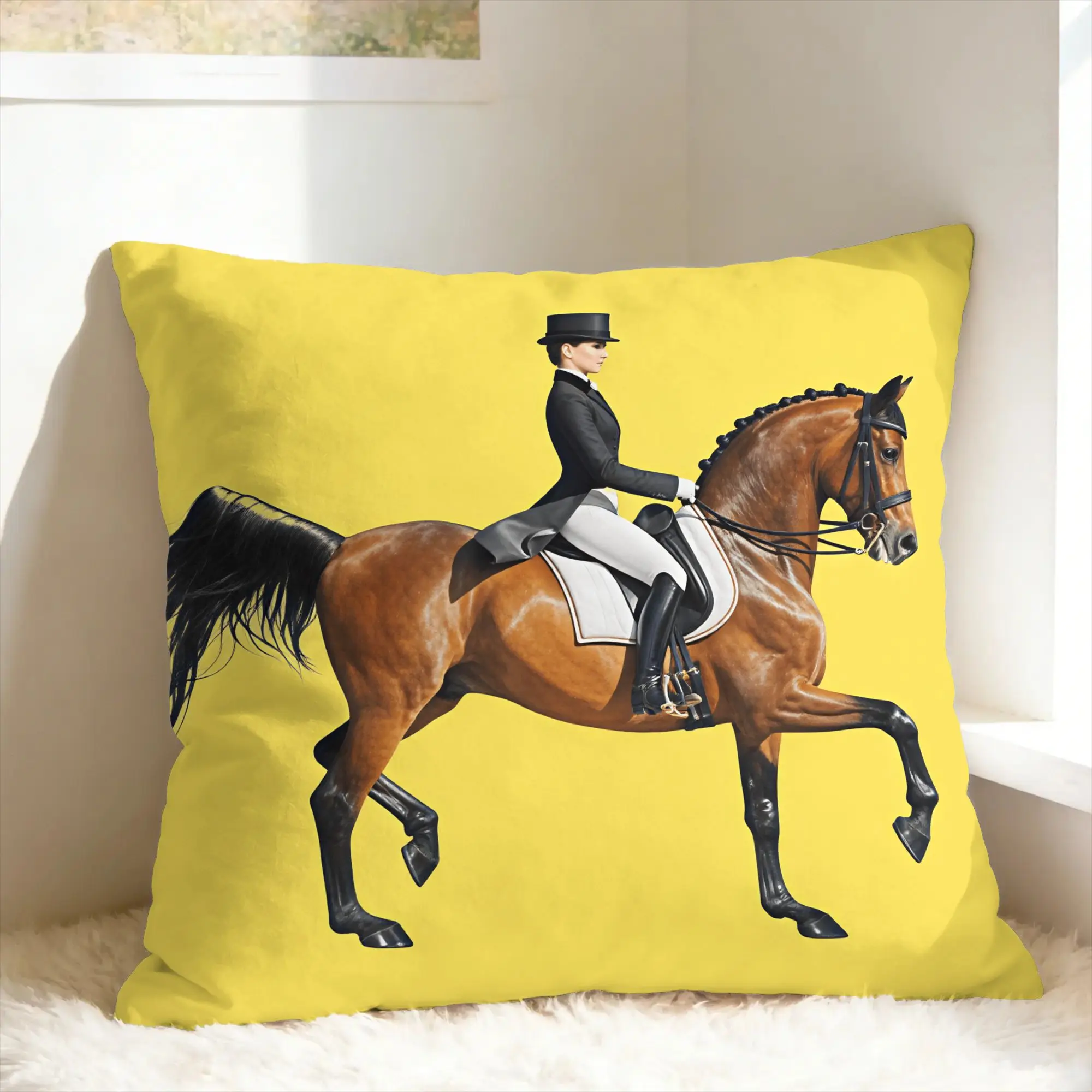 Equestrian Pillow Case  Morden Pillow Cover Comfy Pillowcases For Office Car Home Decor