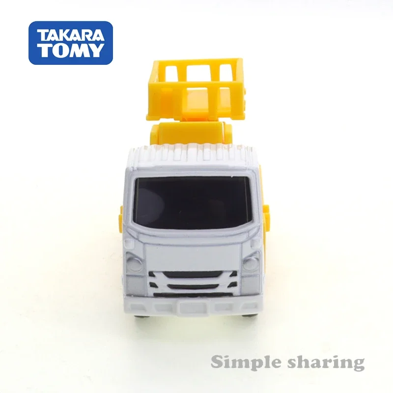 Takara Tomy Tomica No.17 Isuzu Elf Road-rail Vehicle (Box) Cars Alloy Vehicle Diecast Metal Model Kids Xmas Gift Toys for Boys