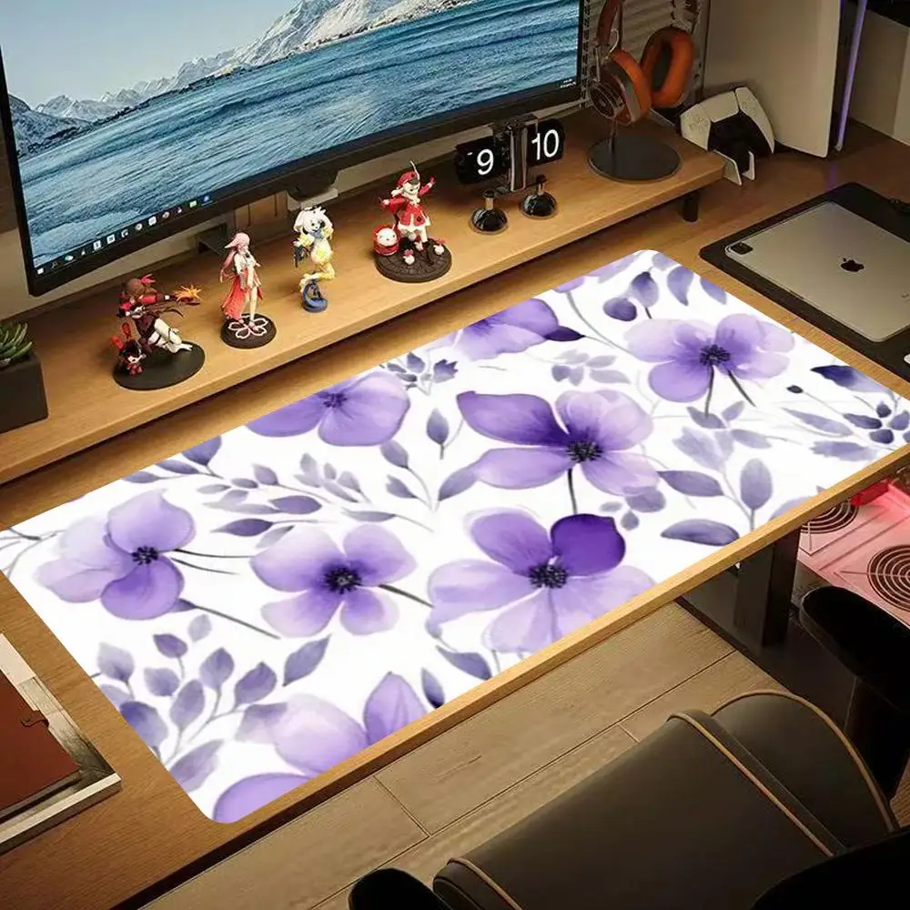 

Colorful watercolor flowers Mouse Pad 90x40CM non-slip Gaming Mousepad Gamer E-Sports Mouse Mat Game Mechanical Keyboard XXL