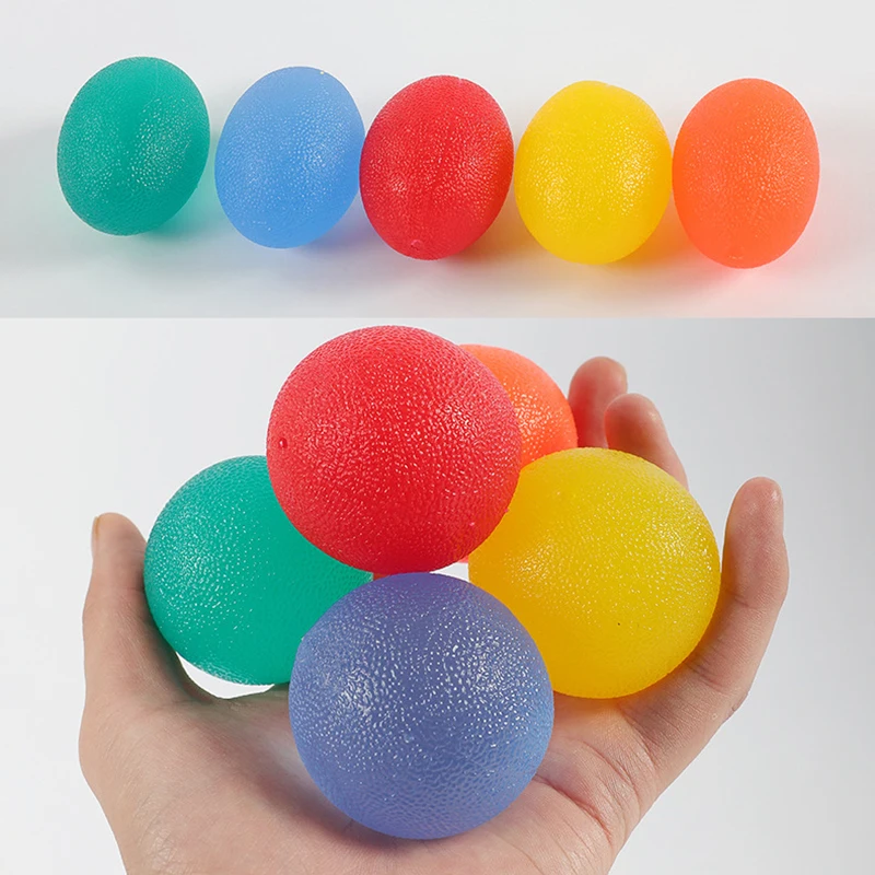 TPR Elastic Hand Grip Ball, Força da Mão Fitness, Reabilitação Funcional