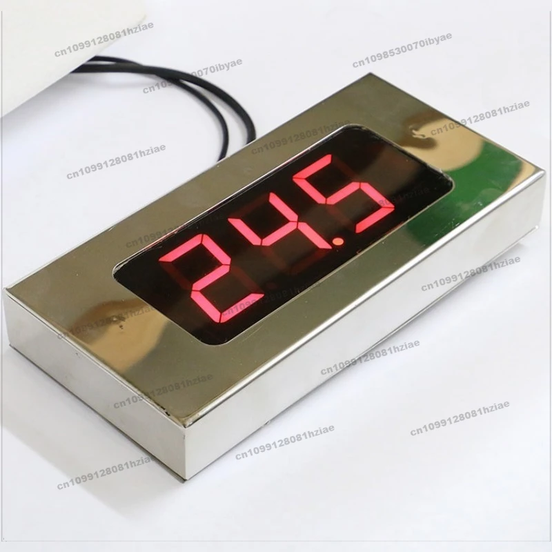 

Термометр с большим экраном из нержавеющей стали, термометр для бассейна, светодиодный дисплей, цифровой подвесной