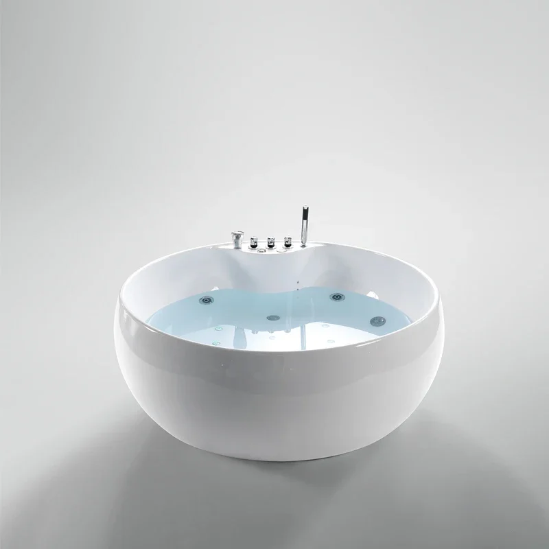 Wholesale Luxury Adult Massage Spa Round Pool Used Swim Bathtub Jet Spa Tub Water Built Insert Drop In Hotel Hot Massage Bath Tu