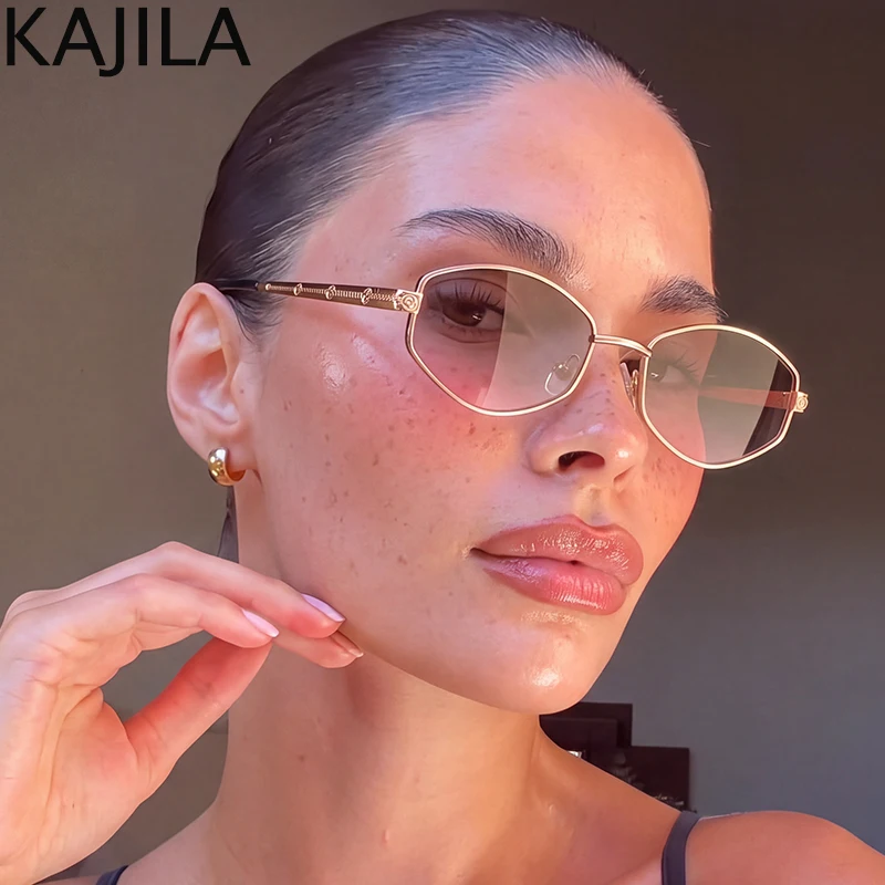 Small Frame Hexagon Sunglasses Women 2026 Luxury Brand Vintage Steampunk Polygon Sun Glasses Lady Classic Driving Shades UV400
