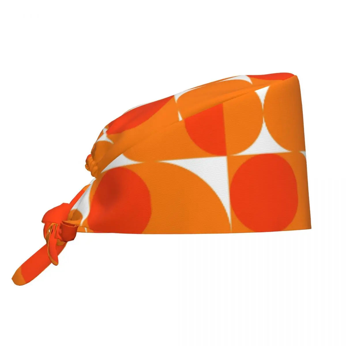 Orange Bauhau Scrub Hat Doctor Working Surgical Cap Men Women Adjustable Nursing Caps for Dentist