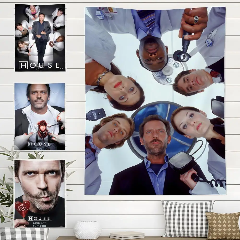 Movie Tv H-House Wandteppich für drinnen und draußen, Wohnzimmer, Schlafzimmer, Terrasse, langlebig, vielseitig einsetzbar, für den Einsatz bei jedem Wetter