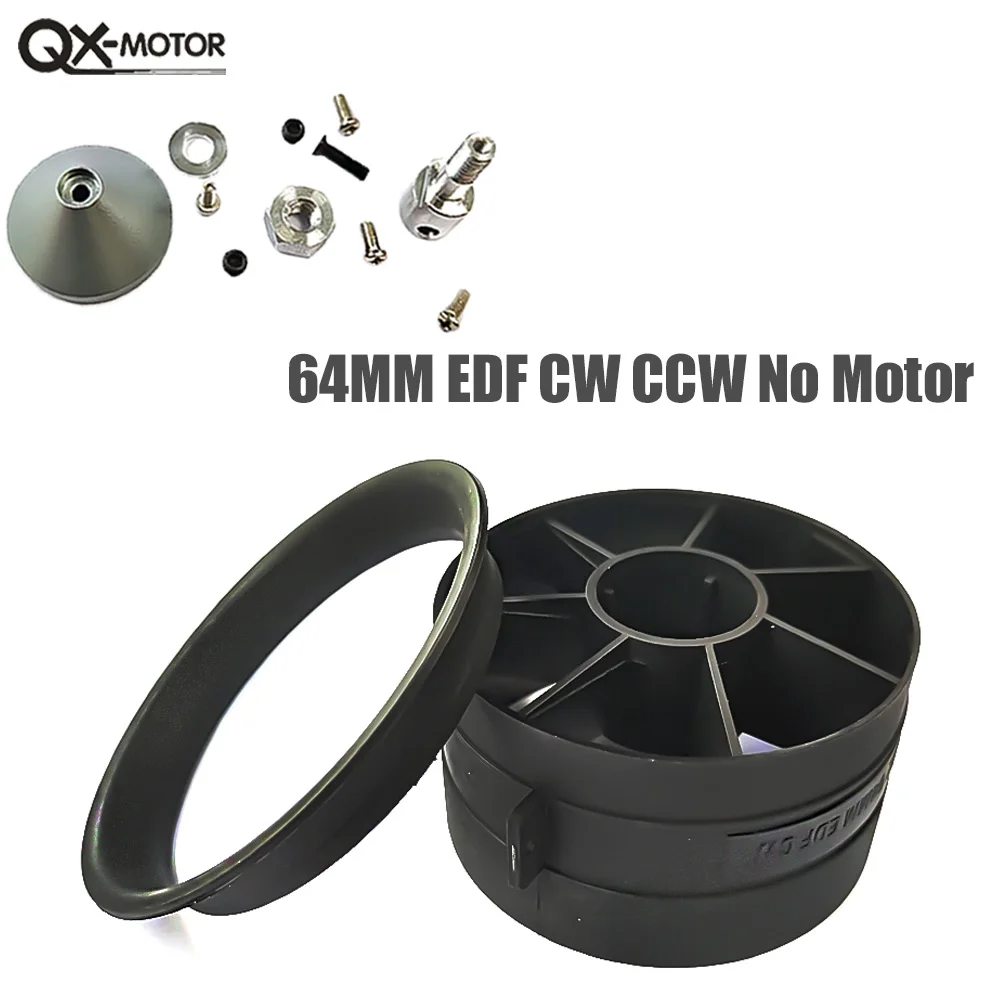 QX-Motor 64mm EDF CW CCW 12-Blades Fan Ducted Fan Without Motor For Airplanes RC Model DroneToy Parts