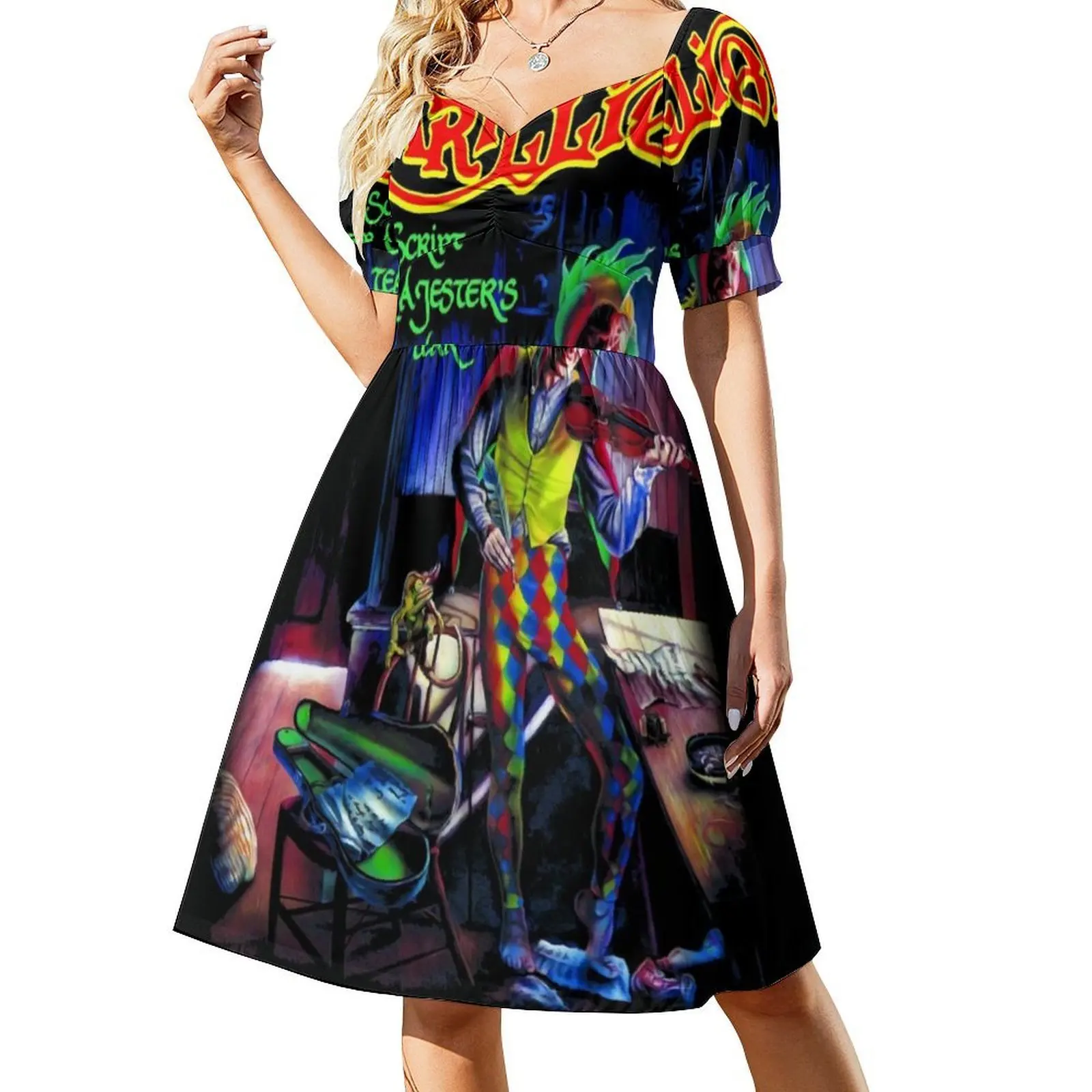 فستان Brithis Rock Marillion Essential للسيدات على طراز الهيب هوب ملابس الشارع بطباعة جرافيك للحفلات والنوادي Brithis Marillion Essential #2
