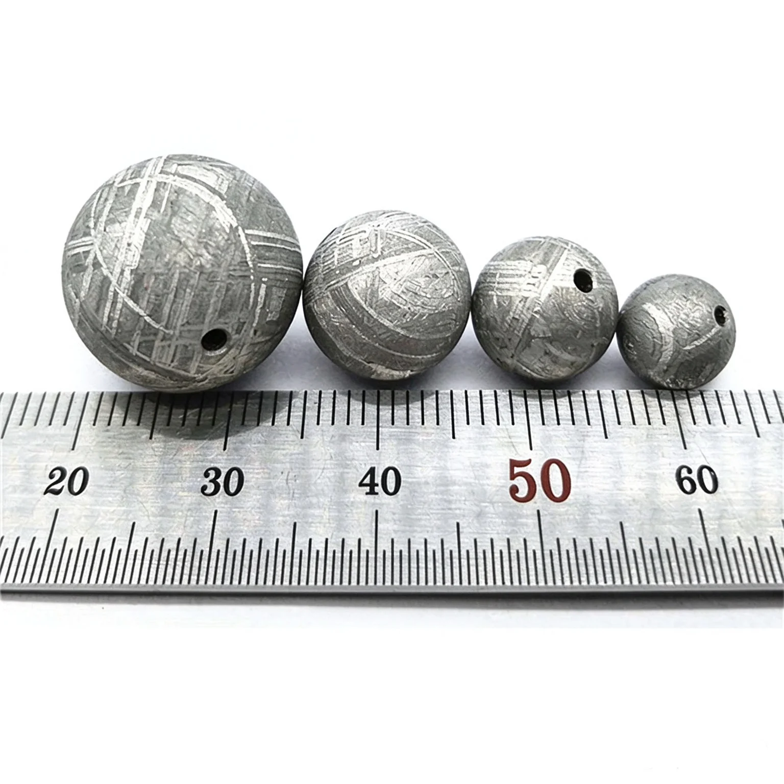 Iron Meteorite Bead, Authentic Sweden Muonionalusta Meteorite, Natural Cosmic Energy Stone Bead, Lucky Jewelry Collection Gift