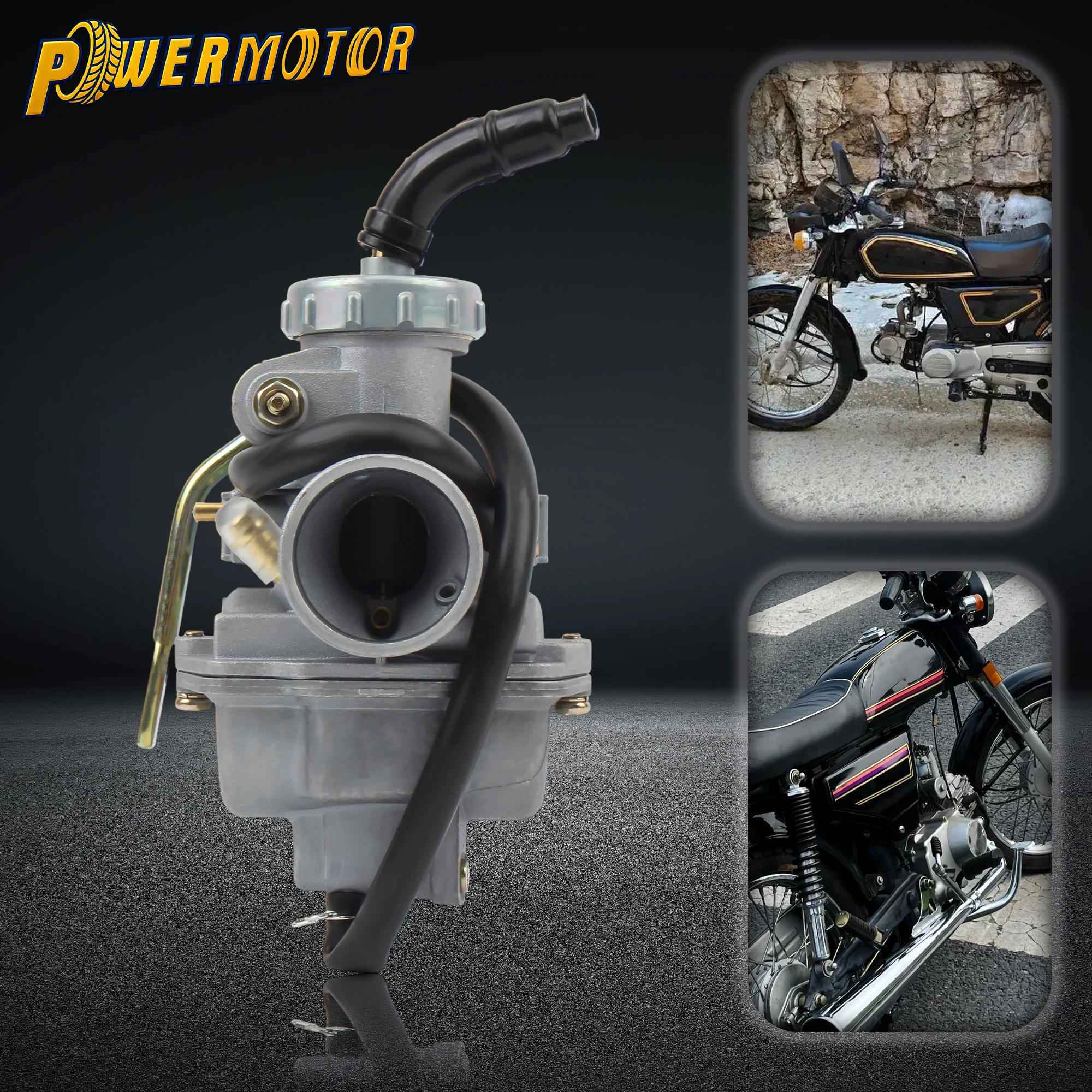 

PZ20 Motorcycle Carburetor 20mm Carb For Keihin 70cc 90cc 100cc 110cc 125cc KAYO Dirt Pit Bike ATV Quad Go Kart Carburetor