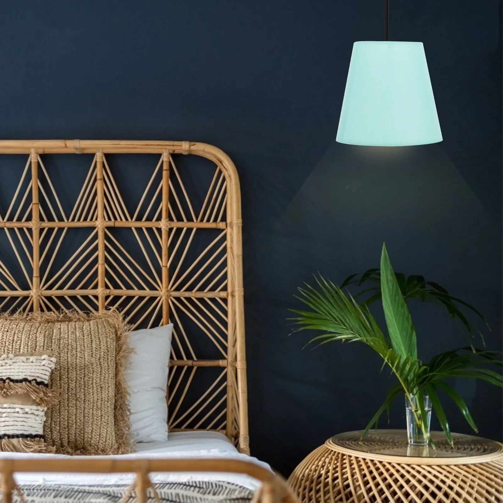 

Macaron Drum Lamp Shade Fabric Pendant Light Cover Elegant Decorative Light Cover for Home Office Hotel Fabric Lamp Shade