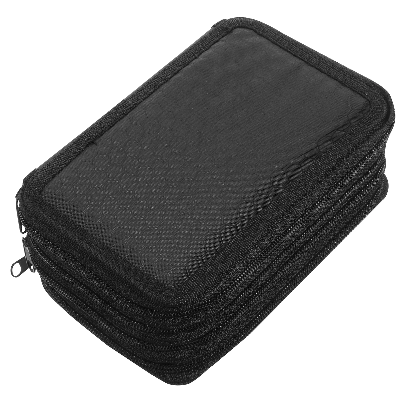 

Comfortable Texture Large Capacity Multi-Layers Pencil Pouch Fabric Zipper Bag for Students Pens Markers Stationery Gifts