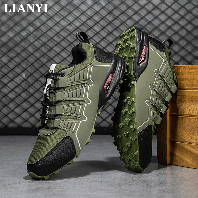 

Мужские кроссовки LINAYI больших размеров (47) для активного отдыха, альпинизма, велоспорта, дышащие, с нескользящей подошвой, для бега и спорта