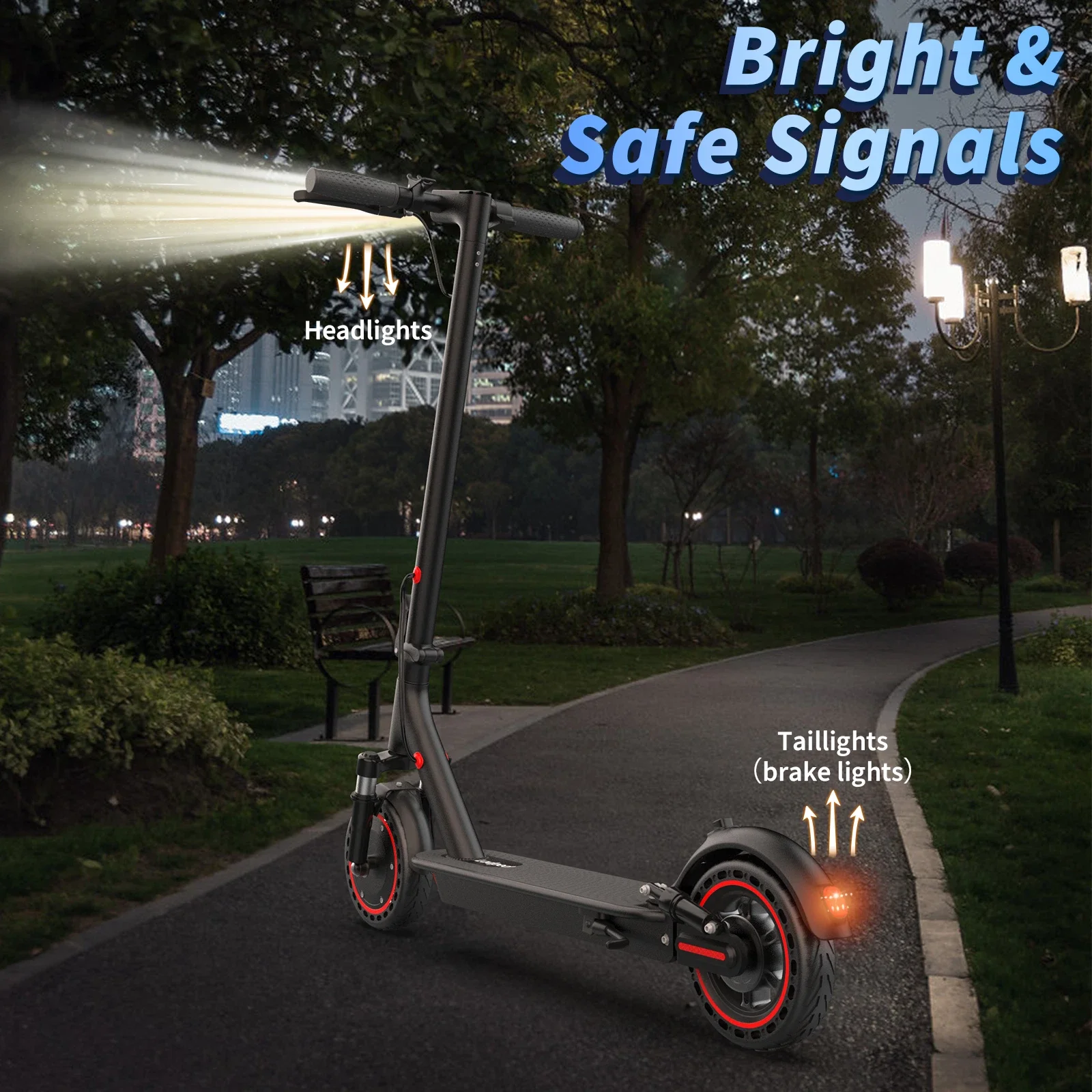 AOVOPRO AP07 سكوتر كهربائي 10.5Ah 19mph APP سكوتر التحكم الذكي 8.5 بوصة الإطارات للطي E-سكوتر 16 ميل ماكس المدى للكبار #3